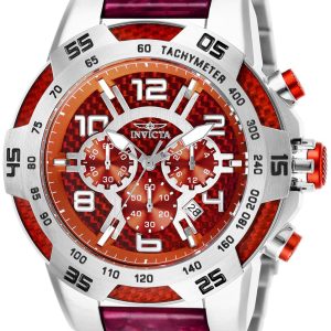 Invicta Herrklocka 25502 Speedway Röd/Resinplast Ø51 mm