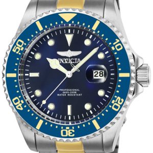 Invicta Herrklocka 25716 Pro Diver Blå/Gulguldtonat stål Ø43 mm