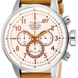 Invicta Herrklocka 25725 S1 Antikvit/Läder Ø48 mm