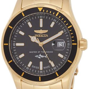 Invicta Herrklocka 25810 Pro Diver Svart/Gulguldtonat stål Ø44 mm