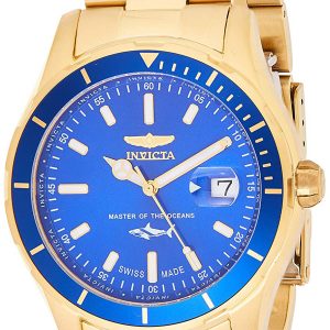 Invicta Herrklocka 25811 Pro Diver Blå/Gulguldtonat stål Ø44 mm