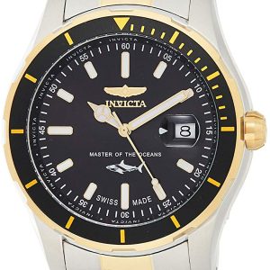 Invicta Herrklocka 25814 Pro Diver Svart/Gulguldtonat stål Ø44 mm