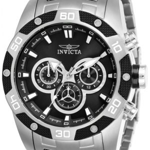 Invicta Herrklocka 25838 Speedway Svart/Stål Ø48 mm