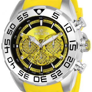 Invicta Herrklocka 26298 Speedway Gul/Gummi Ø50 mm