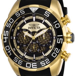 Invicta Herrklocka 26301 Speedway Svart/Gummi Ø50 mm