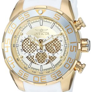 Invicta Herrklocka 26303 Speedway Gulguldstonad/Gummi Ø50 mm