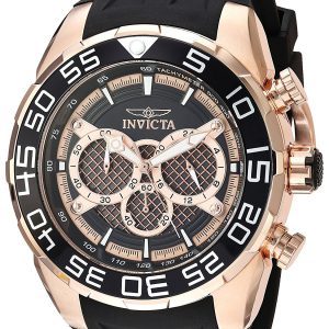 Invicta Herrklocka 26304 Speedway Svart/Gummi Ø50 mm