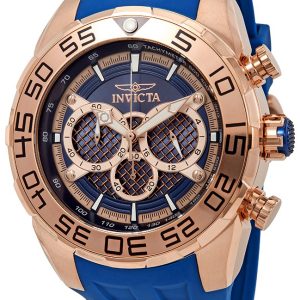 Invicta Herrklocka 26305 Speedway Blå/Gummi Ø50 mm