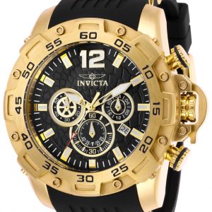 Invicta Herrklocka 26406 Pro Diver Svart/Gulguldtonat stål Ø50 mm