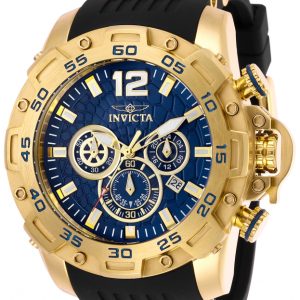 Invicta Herrklocka 26407 Pro Diver Blå/Gulguldtonat stål Ø50 mm