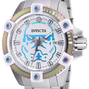 Invicta Herrklocka 26555 Vit/Stål Ø48 mm