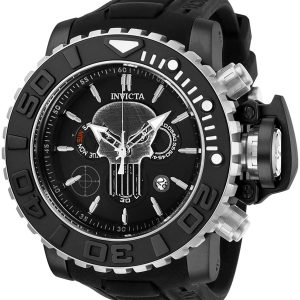 Invicta Herrklocka 26786 Marvel Svart/Gummi Ø58 mm