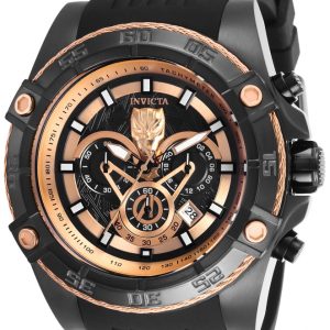 Invicta Herrklocka 26804 Svart/Roséguldstonat stål Ø52 mm