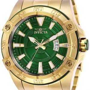 Invicta Herrklocka 27013 Pro Diver Grön/Gulguldtonat stål Ø52 mm