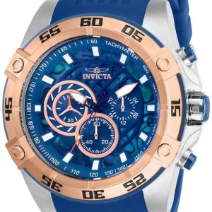 Invicta Herrklocka 27255 Speedway Blå/Roséguldstonat stål Ø52 mm