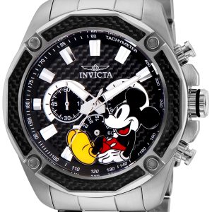 Invicta Herrklocka 27351 Disney Svart/Stål Ø48 mm