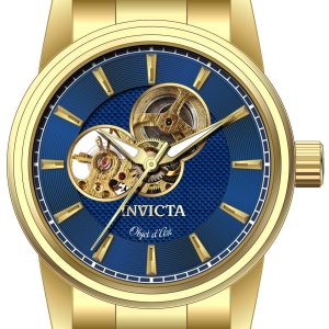 Invicta Herrklocka 27562 Blå/Gulguldtonat stål Ø44 mm