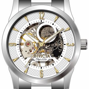 Invicta Herrklocka 27581 Vit/Stål Ø42 mm