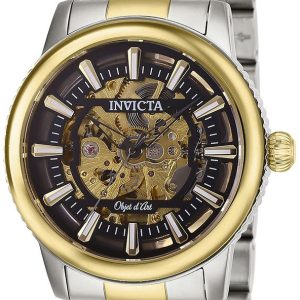 Invicta Herrklocka 27589 Skelettskuren/Gulguldtonat stål Ø42 mm