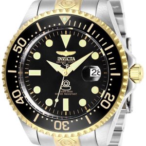 Invicta Herrklocka 27614 Pro Diver Svart/Gulguldtonat stål Ø47 mm