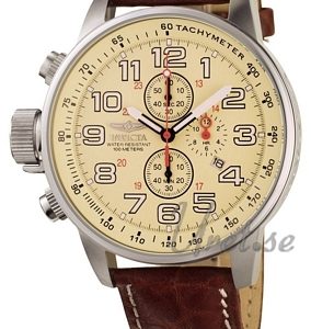 Invicta Herrklocka 2772 Force Beige/Läder Ø46 mm