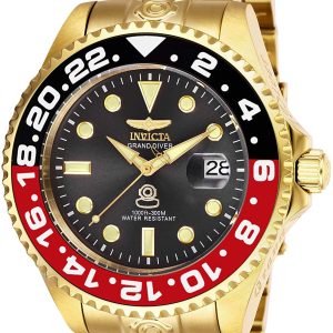 Invicta Herrklocka 27970 Pro Diver Svart/Gulguldtonat stål Ø47 mm