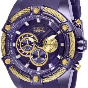 Invicta Herrklocka 28018 Bolt Lila/Gulguldtonat stål Ø52 mm