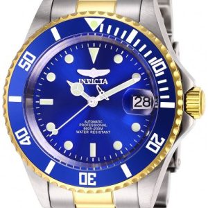 Invicta Herrklocka 28662 Pro Diver Blå/Gulguldtonat stål Ø40 mm