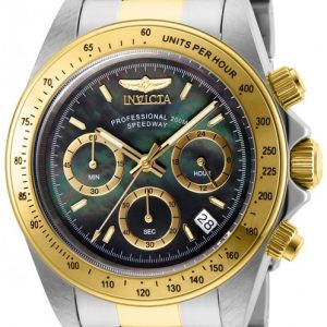 Invicta Herrklocka 28667 Speedway Svart/Gulguldtonat stål Ø39.5 mm