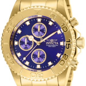 Invicta Herrklocka 28682 Pro Diver Blå/Gulguldtonat stål Ø43.5 mm