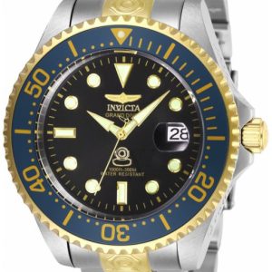 Invicta Herrklocka 28684 Pro Diver Svart/Gulguldtonat stål Ø47 mm