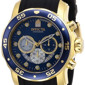 Invicta Herrklocka 28723 Pro Diver Blå/Gulguldtonat stål Ø48 mm