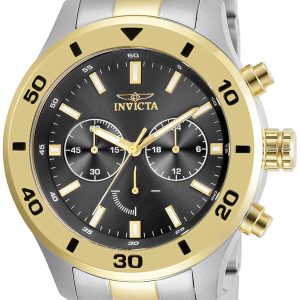 Invicta Herrklocka 28889 Specialty Svart/Gulguldtonat stål Ø48 mm