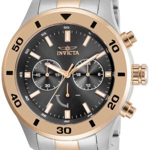 Invicta Herrklocka 28890 Specialty Svart/Roséguldstonat stål Ø48 mm