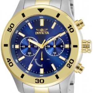 Invicta Herrklocka 28893 Specialty Blå/Gulguldtonat stål Ø48 mm