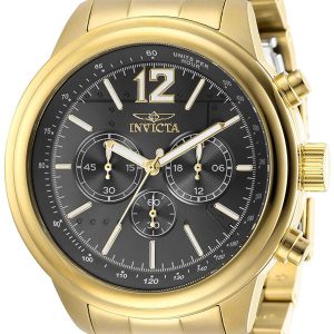 Invicta Herrklocka 28900 Aviator Grå/Gulguldtonat stål Ø49 mm