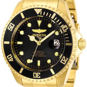 Invicta Herrklocka 28948 Pro Diver Svart/Gulguldtonat stål Ø47 mm