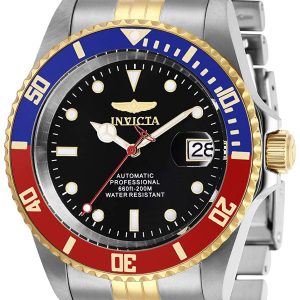 Invicta Herrklocka 29180 Pro Diver Svart/Gulguldtonat stål Ø42 mm