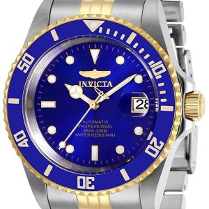 Invicta Herrklocka 29182 Pro Diver Blå/Gulguldtonat stål Ø42 mm