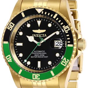 Invicta Herrklocka 29184 Pro Diver Svart/Gulguldtonat stål Ø42 mm