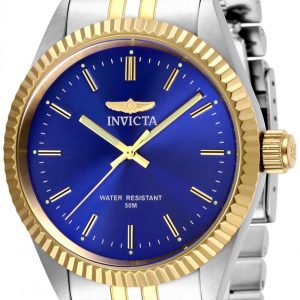 Invicta Herrklocka 29380 Specialty Blå/Gulguldtonat stål Ø43 mm