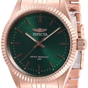 Invicta Herrklocka 29391 Specialty Grön/Roséguldstonat stål Ø43 mm