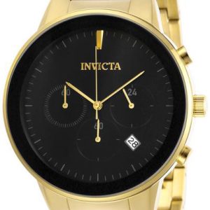 Invicta Herrklocka 29478 Specialty Svart/Gulguldtonat stål Ø43 mm