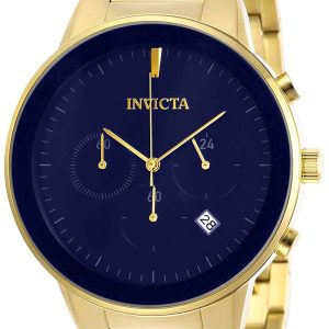 Invicta Herrklocka 29482 Specialty Blå/Gulguldtonat stål Ø43 mm