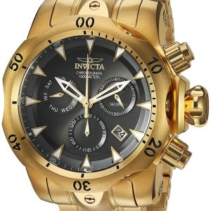 Invicta Herrklocka 29644 Venom Grå/Gulguldtonat stål Ø52 mm