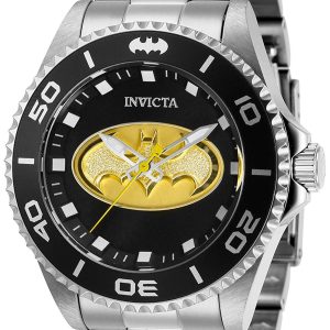 Invicta Herrklocka 29696 Dc Comics Svart/Stål Ø44 mm