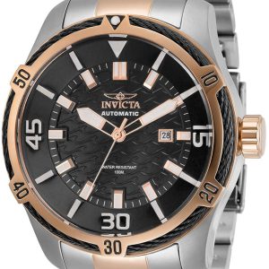 Invicta Herrklocka 29806 Bolt Svart/Roséguldstonat stål Ø52 mm