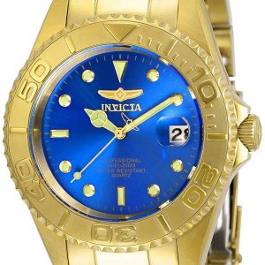 Invicta Herrklocka 29940 Pro Diver Blå/Gulguldtonat stål Ø37.5 mm