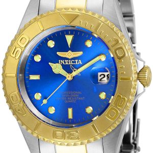 Invicta Herrklocka 29942 Pro Diver Blå/Gulguldtonat stål Ø37.5 mm