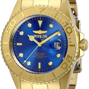 Invicta Herrklocka 29947 Pro Diver Blå/Gulguldtonat stål Ø43 mm